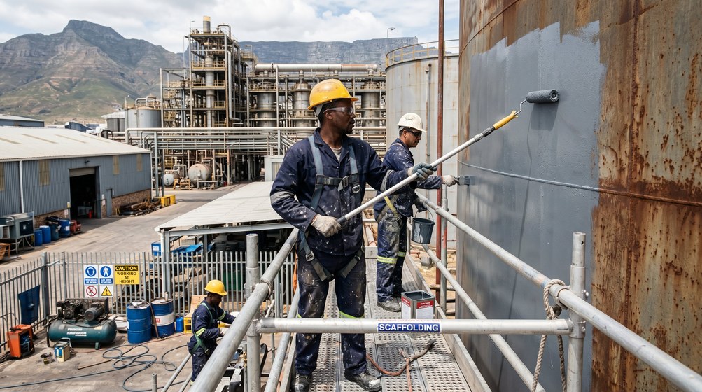 Professional warehouse painting contractors in Somerset West - Helderberg industrial specialists
